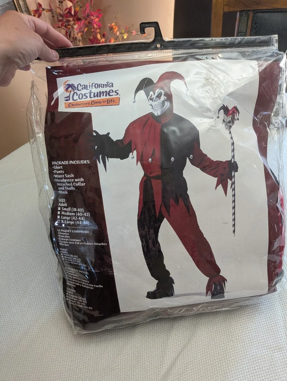 California Costumes Evil Jester Adult Costumes XL